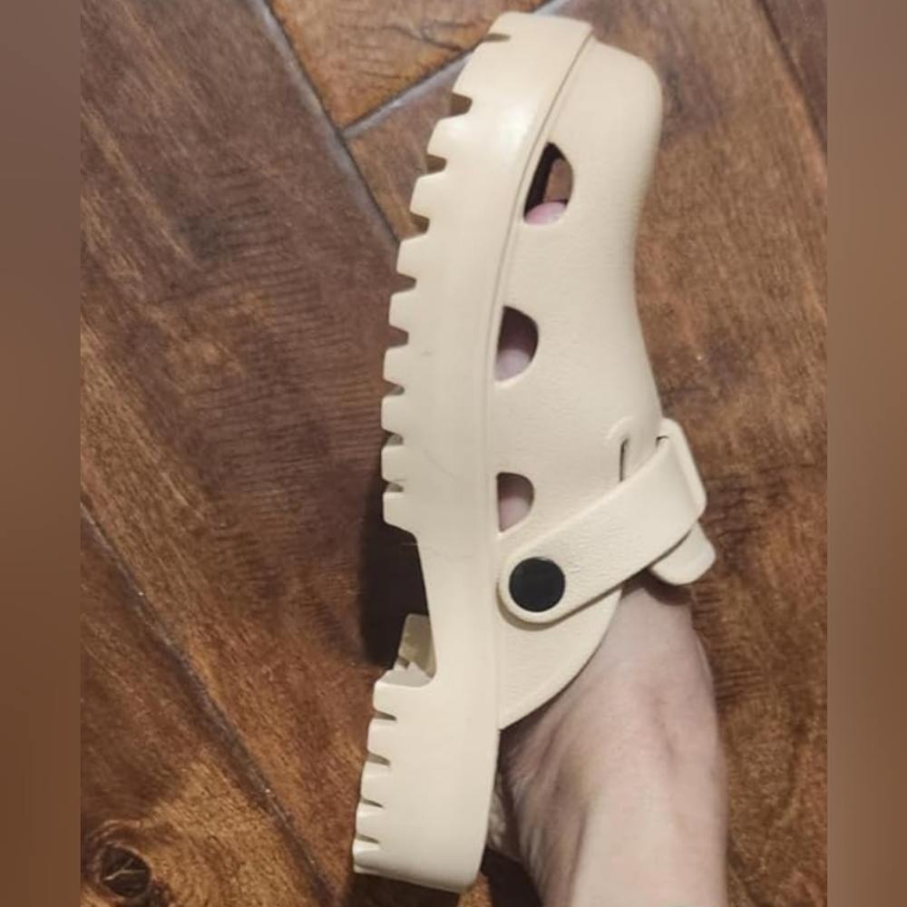 Beige Clogs